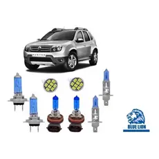 Kit Lâmpada Super Branca Duster Alto Baixo Milha