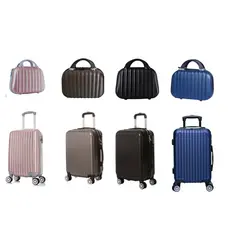 Mala De Bordo 10kg + Frasqueira Viagem Rodinhas 360° ABS