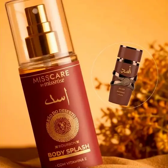 Body Splash Árabe Masculino Leão do Deserto 200ml – Fragrância Intensa, Refrescante