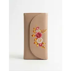 Carteira Feminina Estampada Flor Porta Celular