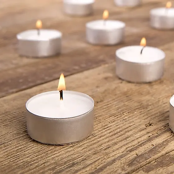 10 Velas Rechaud 2cm De Altura Com Suporte de Alumínio Decoração Festas Casamento
