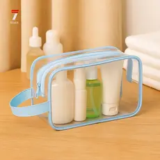 Kit 10 20 30 Unidades Nécessaire Transparente Em Plástico Organizador Enfermagem Maquiagem Escola