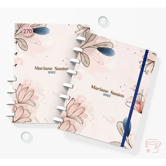 Caderno de disco inteligente capa plastificada