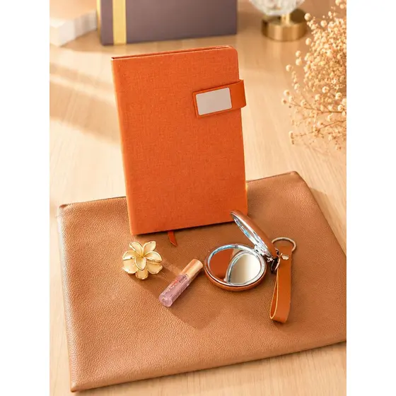 Kit Pasta I - Caderno Moleskine Capa Linho - Pasta Tamanho Big e Acessórios