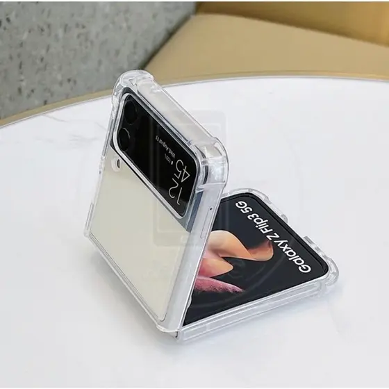 Capa Antipacto Transparente Com Airbag Resistente Z Flip 3 e Z Flip 4 Z FLIP5 Z FOLD3 Z FOLD6 Z FOLD5 Z FOL4 Z FLIP 7