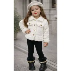 Blusa Casaco de Teddy Infantil Menina Frio Inverno bem quentinho