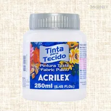 Tinta de Tecido Acrilex Fosca Branca 250ml
