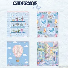 CADERNO FLIP DECORADO UNIVERSITÁRIO 10 MATÉRIAS TAMOIO
