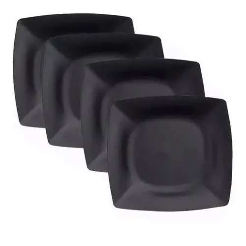 20 Pratos Fundo Especial quadrados Refeição Lanchonetes Lanches Pastel Petisqueira Bandeja Petisco