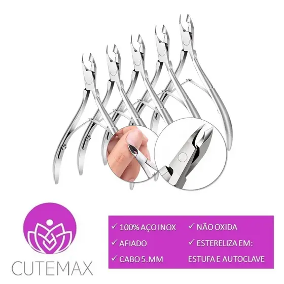 Escolha Kits Alicate De Cutícula Unha Manicure PROFISSIONAL Original Lâminas Em Aço Inox