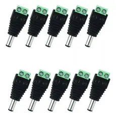 PACOTE 10UN CONECTOR P4 MACHO COM BORNE PARA CFTV ETC - FC FONTES