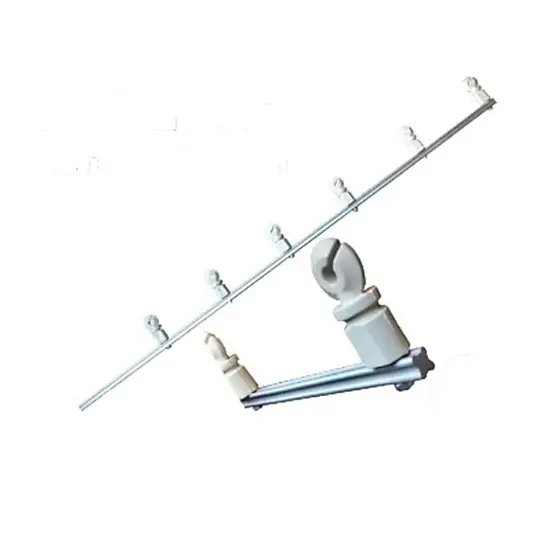 HASTE CERCA ELÉTRICA FERRO MACIÇO 6 ISOLADORES BRANCO - CENTRO HASTE