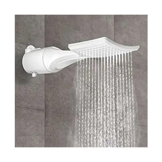 Chuveiro Ducha Elétrico Quadrado Branco Loren Shower 4T