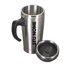 Caneca Térmica Inox Personalizada 450ml - cerveja, água, suco e chá