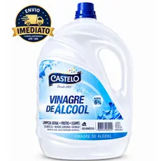 Vinagre de Álcool Castelo 5 Litros 6% Acidez Concentrado Uso Doméstico e Limpeza