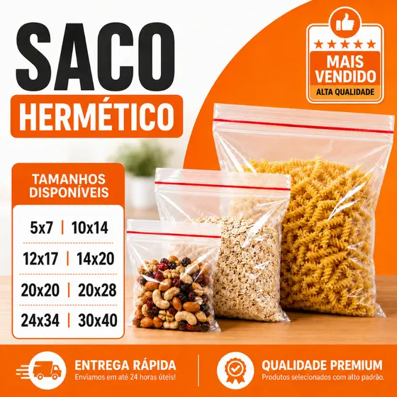 Saco Zip Plástico Fechamento Hermético Atacado Organização Maternidade Viagem Alimento  Abre Fecha