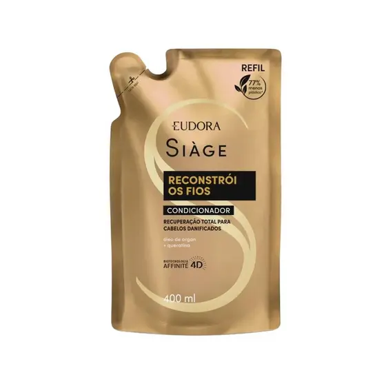 Eudora Siàge Reconstroi Os Fios Condicionador Refil 400ml