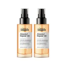 Kit L'Oréal Professionnel Serie Expert Absolut Repair Gold Quinoa - Óleo Capilar Protein 10 in 1 90ml - 2 Unidades