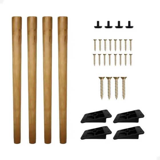 Kit 4 Pés Palito Retro de 55cm Decoração com Chapinha e Parafuso