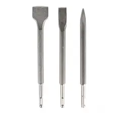 Kit 3 Pçs Talhadeiras E Ponteiro Sds Plus Para Martelete