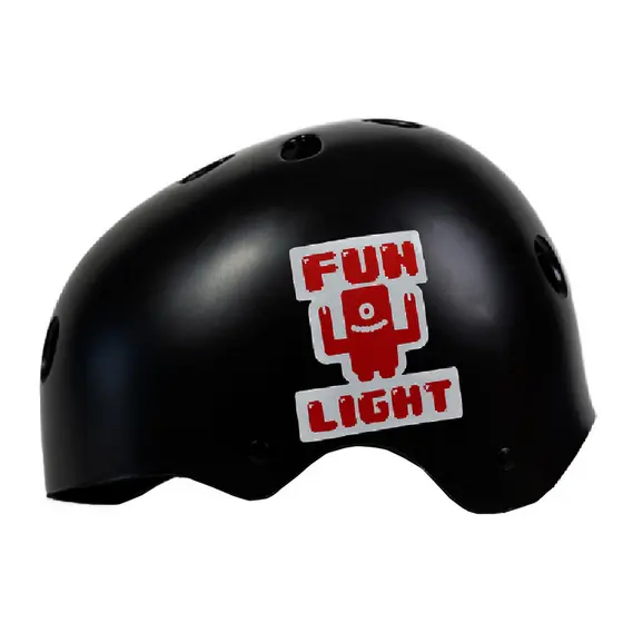 Capacete Profissional Infantil para Skate Fun Ligth Profissional Preto