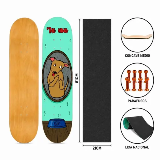 Shape Marfim CBGANG Dog Caramelo + Lixa Nacional + Parafuso de Base Allen Kit Completo