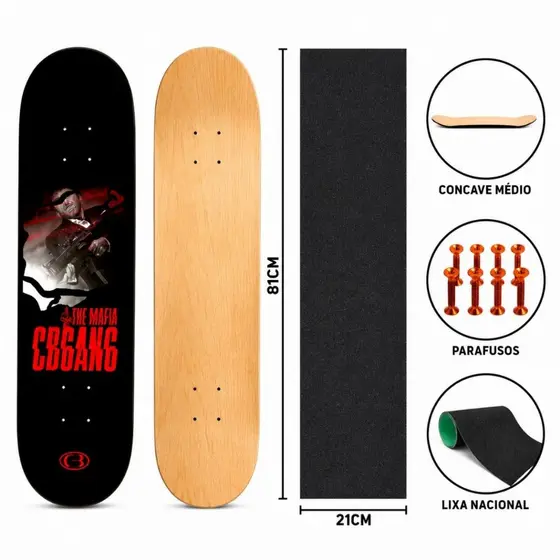 Shape Marfim CBGANG Scar Mafia + Lixa Nacional + Parafuso de Base Allen Kit Completo
