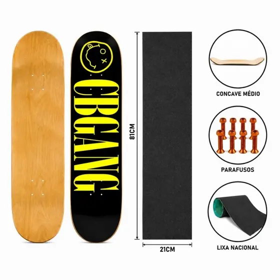 Shape Marfim CBGANG Nevermind + Lixa Nacional + Parafuso de Base Allen Kit Completo