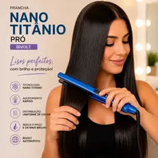 Prancha Chapinha de Cabelo Alisadora Nano Titanium 450F Bivolt