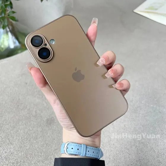Capa Case Capinha De Vidro Premium Para iPhone 13 14 15 16 16 Pro e 16 Pro Max