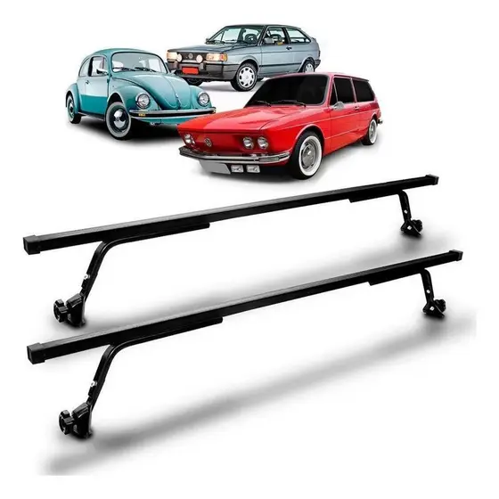 Rack de Teto Bagageiro Universal Carros Antigos c/ Calha