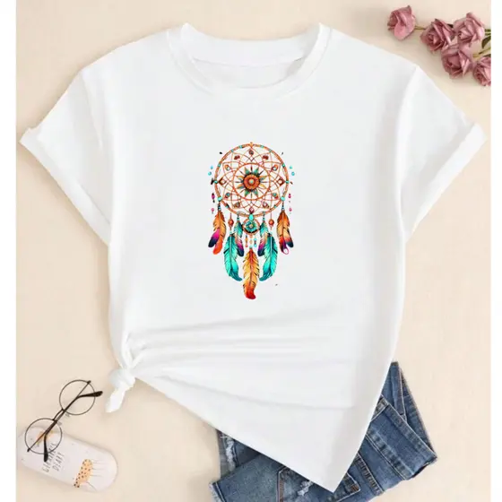 T-Shirt Camiseta Feminina Filtro do Sonho Blusa Algodão Premium - Lançamento