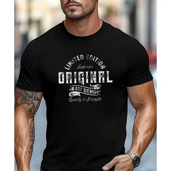 Camiseta Masculina com Estampa ''Original'' Qualidade e Estilo 100% Algodão