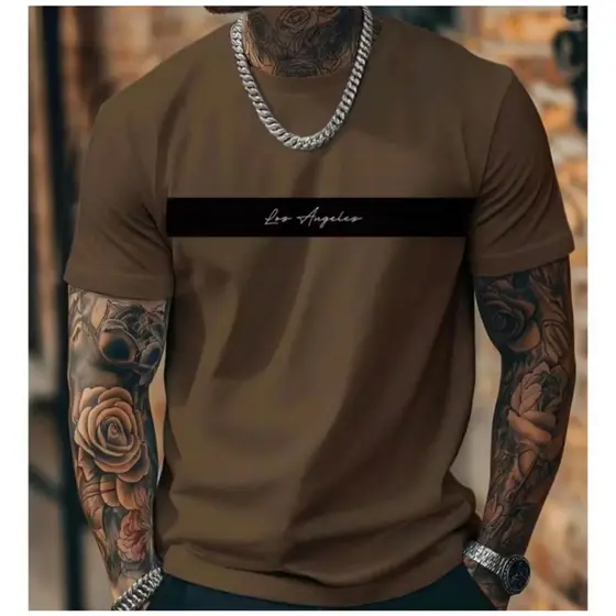 Camiseta Masculina 100% Algodão Camisa Estampa Verão Manga Curta