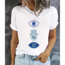 blusa feminina casual estampada olho todo lançamento