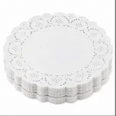 Papel Rendado Redondo Para Bandeja Mesa Festa C/100 8,5cm 11cm 16cm 31cm
