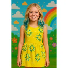 Vestido Fantasia Alegria Divertidamente 2 Personagens Nojinho