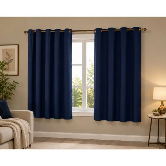 Kit com 02 Cortinas Blecaute 100% Blackout 1,10m x 1,30m PVC.Envio Imediato.Inperdivel
