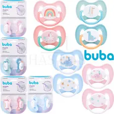 Kit 2 Chupetas Silicone Confort Ultra Soft +0 Meses Tamanho 1 e 2 Recém Nascido Bebe Bico Buba