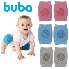 Joelheira Bebê Engatinhar Antiderrapante Protetor Joelho Macio Infantil Joelheiras Azul Rosa Buba