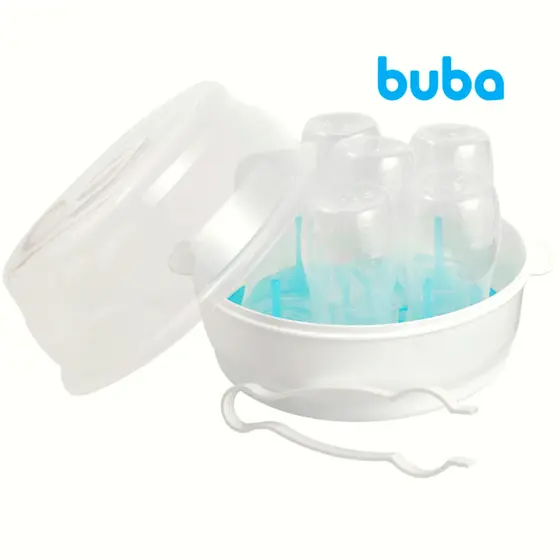 Esterilizador de Mamadeiras Microondas Limpa Mamadeira e Chupetas Bicos Avent MAM Lillo Buba Vapor