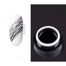 Spider Gel PRETOTeia De Aranha Unha Desenhos Estilo Elástico Decoração De Unhas Gel