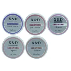 Gel X&d 15g Led Uv Gel para Unhas Xd Profissional Acrigel Alongamento Xed