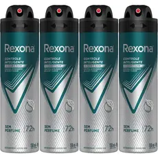 Kit Desodorante Aerosol Rexona Men Sem Perfume 150ml - 4 Unidades