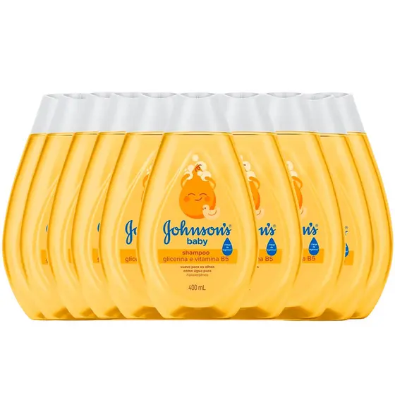 Kit Shampoo Johnson's Baby 400ml - 10 Unidades