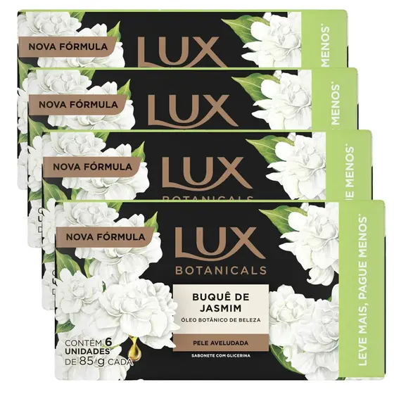 Kit Sabonete Em Barra Lux Botanicals Buquê Jasmim - 24 Unidades 85g