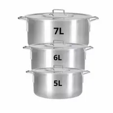 Kit Panelas de Alumínio para Feijoada Jogo de Panela 3 peças Kit Feijoada Caçarola Grande