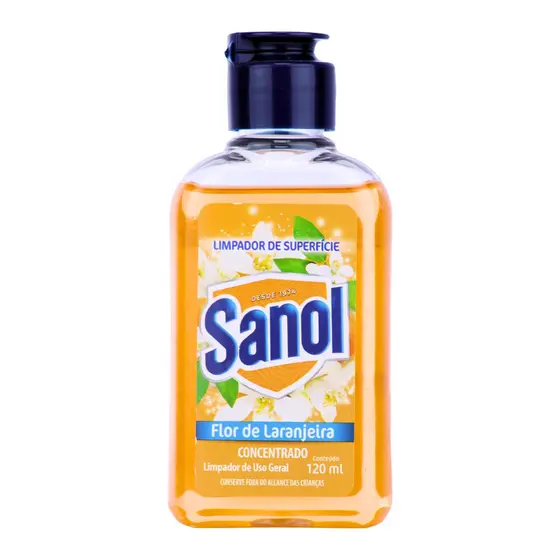 Limpador de Superfície Flor de Laranjeira 120ML Sanol - Limpeza Profunda e Refrescante