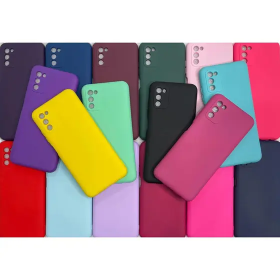 Capa Capinha Para Samsung A03S A307 Silicone Aveludado Pelicula Case