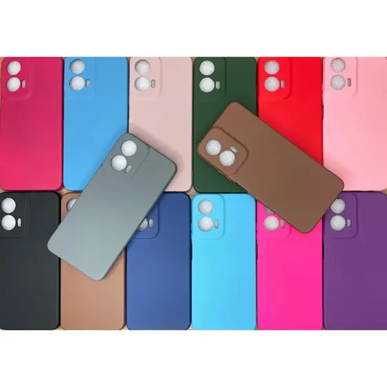 Capa Capinha Para Motorola G35 Silicone Aveludado Película Case